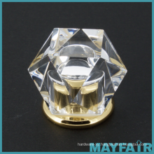 Top Sale Fashion Crystal Glass Bathroom Hardware Knob